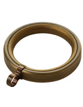 Κρίκοι Κουρτινών για Κουρτινόξυλα Φ.25 Ζωγομετάλ 0228 Μπρονζέ (10 τεμάχια) (Image 1)