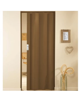 Πτυσσόμενη Πόρτα Φυσαρμόνικα Ακορντεόν χρώμα Ξύλου Κερασιάς