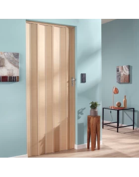 Σφυρήλατη Πτυσσόμενη Πόρτα Φυσούνα σε Ξύλο Άμμος 3D (Image 1)