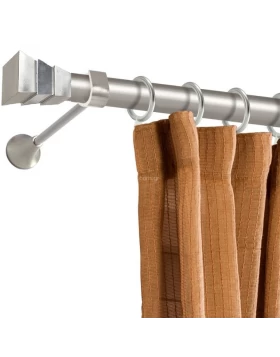 Μεταλλικά Κουρτινόξυλα Φ.25 Erement 9989 σε Νίκελ Ματ (Μονό ή Διπλό) (Image 1)