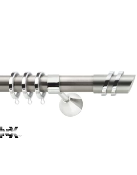 Κουρτινόξυλα Ανοξείδωτα Φ.35 Νίκελ ματ Satellite 11479 (Γυαλιστερό) (Image 1)