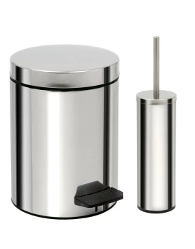 Σετ Χαρτοδοχείο 5lt & Πιγκάλ Pam σειρά 05-136-001 Inox Γυαλιστερό (Image 1)