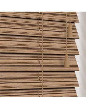 Ξύλινα Στόρια Zebra 50mm σειρά 0514 Natural (Image 1)