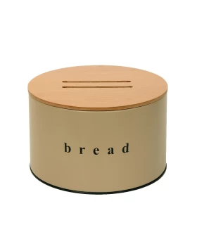 Ψωμιέρα Μπεζ Ματ με Καπάκι σειρά 09-2518-103 (25x18cm) (Image 1)