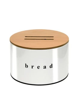 Ψωμιέρα Λευκή με Καπάκι σειρά 09-2518-003 (25x18cm)