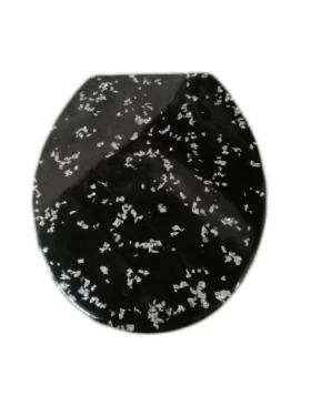 Κάλυμμα λεκάνης Πολυτελείας Bath Fashion με σχέδιο Μαύρο σειρά 174B