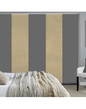 Πάνελ Σκίασης Παραθύρων σειρά 07198 σε Γκρι με Μπεζ (Image 1)