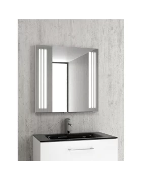 Καθρέπτης μπάνιου με LED Karag PIC011-750 (75x75x40cm)