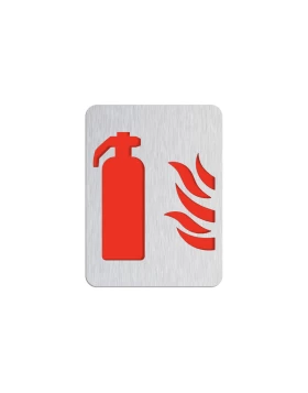 Σήμανση Ένδειξη ''Πυροσβεστήρας'' σειρά 21355 Inox Ματ/Κόκκινο
