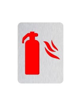 Σήμανση Ένδειξη ''Πυροσβεστήρας'' σειρά 21355 Inox Ματ/Κόκκινο (Image 1)