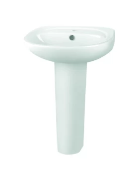 Νιπτήρας με Κολώνα Sanitary σειρά Porta 0043 (55x45cm) (Image 1)