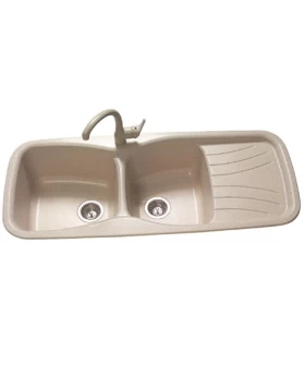 Νεροχύτες Γρανίτη Συνθετικοί Sanitec 311 σε 17 αποχρώσεις (120x51cm) (Image 1)