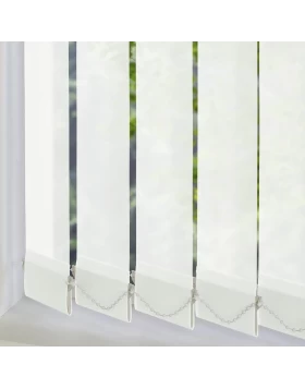 Περσίδες Παραθύρων 12.9cm Luxury σειρά 41537 Άσπρο Ημιδιάφανο