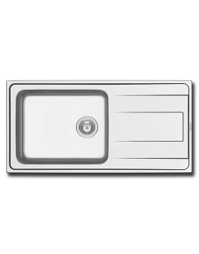 Νεροχύτες Pyramis Alea Plus (100x50cm) 1B 1D -(107159101) Γυαλισμένο (Image 1)