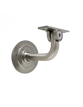 Στήριγμα Ξύλινης Κουπαστής Σπαστό Ορειχάλκινο σειρά 074-001 Νίκελ Ματ (Image 1)