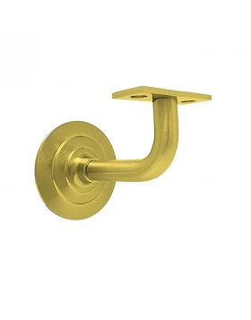 Στήριγμα Ξύλινης Κουπαστής Σταθερό Ορειχάλκινο σειρά 073-001 Χρυσό Ματ (Image 1)