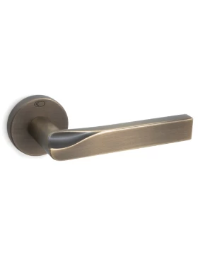 Πόμολα Πόρτας Convex χειρολαβές με ροζέτα 1775 Αντικέ ματ (Image 1)