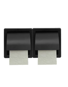 Χαρτοθήκη μπάνιου Top Line σειρά 110-403 Μαύρο ματ (30x7x15.5cm)