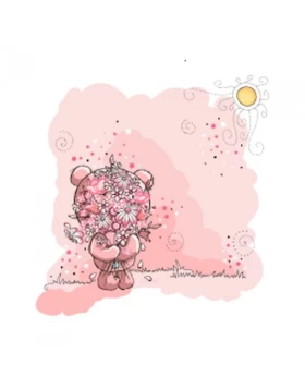 Ρόλερ σκίασης Παιδικά σειρά Ροζ Αρκουδάκι E124 (Image 1)