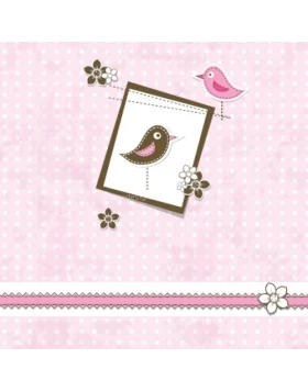 Ρόλερ σκίασης Παιδικά σειρά Ροζ Πουλάκι E128 (Image 1)