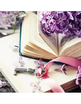 Ρόλερ σκίασης με Vintage Σχέδια σειρά Λουλούδια E429 (Image 1)