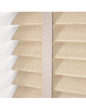 Ξύλινα Στόρια Magino 50mm με Ivory Τιράντες σειρά KF4242 Natural Wood (Image 1)