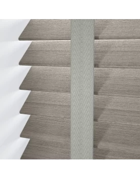 Ξύλινα Στόρια Μagino 50mm με Γκρι Τιράντες σειρά L69781 Γκρι  (Image 1)