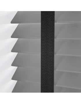 Ξύλινα Στόρια Magino 50mm με Μαύρες Τιράντες σειρά L12518 Γκρι Pastel (Image 1)