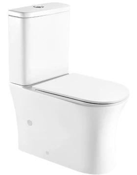 Λεκάνη Pyramis Επιτοίχια με Καζανάκι & Κάλυμμα Soft Close σειρά Semeli Rimless (64.5x38.5x81.5cm) (Image 1)