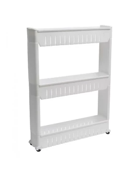 Ραφιέρα με Ρόδες Top Line σειρά 9883 Λευκό (54x12x72cm) (Image 1)