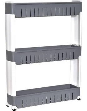 Ραφιέρα με Ρόδες Top Line σειρά 9884 Ανθρακί (54x12x72cm) (Image 1)