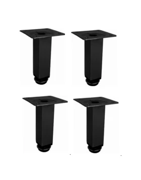 Πόδια τραπεζιού Μαύρα (4 Τεμάχια) σειρά 17150317 (Ύψος 10cm) (Image 1)