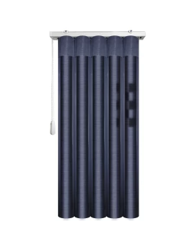 Κάθετη Περσίδα Κουρτίνα Wave με Μπλε Ύφασμα σειρά 493820 (Image 1)