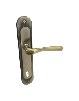 Πόμολα Πόρτας Economy Χειρολαβές με πλάκα 0582 Οξειδέ (Image 1)