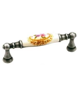 Λαβές Επίπλων Convex σειρά 0699 Φυσικός Σίδηρος με Κορνίζα (Κέντρα Βίδας 9.6cm) (Image 1)