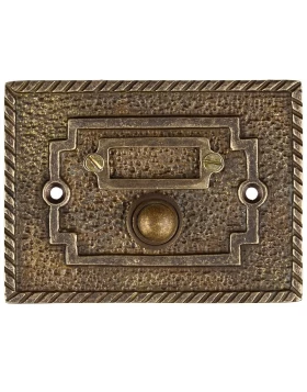 Κουδούνι Μπουτόν Ρουστίκ Roline σειρά Κ396 σε Αντικέ (7.5x10cm) (Image 1)