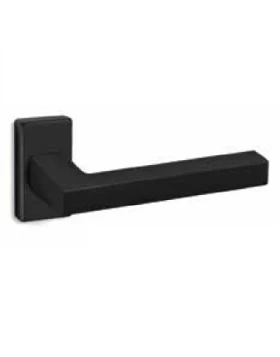 Πόμολα Αλουμινόπορτας Convex με Στενή ροζέτα σειρά 865 Μαύρο ματ (Image 1)