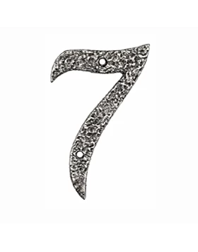 Αριθμοί Κατοικιών Παραδοσιακοί Νούμερο 7 σειρά 0461 σε Νίκελ Αντικέ (6x10cm) (Image 1)