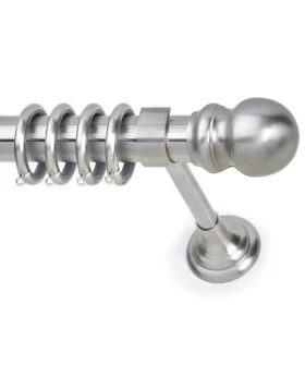 Κουρτινόξυλα Anartisi Φ.35 σειρά Globe 781948 Νίκελ Σατινέ (Image 1)