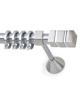 Κουρτινόξυλα Anartisi Φ.25 σειρά Ammos 09118 Νίκελ Σατινέ(Μονό ή Διπλό) (Image 1)