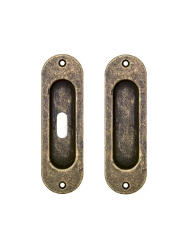 Χούφτες συρόμενης πόρτας Roline K302 Αντικέ (με ή χωρίς Τρύπα)