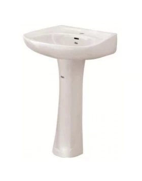 Νιπτήρας με Κολώνα Huida σειρά Equador 0037 (48x39cm) (Image 1)