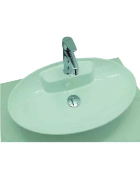 Νιπτήρας Επικαθήμενος Taf Lara σειρά 11-8415 Λευκό (60.5x36.5cm) (Image 1)