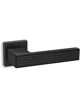 Πόμολα Πόρτας Convex χειρολαβές με ροζέτα 2185C Μαύρο ματ Ψηφιδωτό (Image 1)