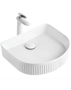 Νιπτήρας Επικαθήμενος Tuingo σειρά Λευκό 83-8632 (41.5x36.5cm) (Image 1)