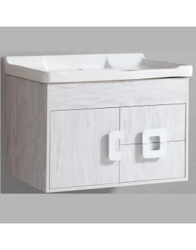 Έπιπλο Κρεμαστό με Νιπτήρα 1 Ντουλάπι & 2 Συρτάρια σειρά 41-2137 Sky (80x48cm) (Image 1)