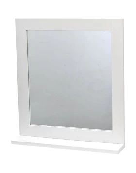Καθρέπτης Mdf με 1 Εταζέρα σειρά 9831 Λευκός (48x10x53,5cm)