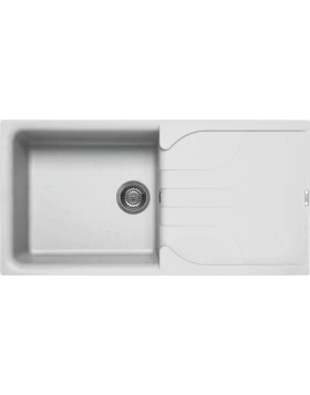 Νεροχύτες Γρανίτη Elleci σειρά Ego 480 Λευκό Bianco G68 Granitek (100x50cm)
