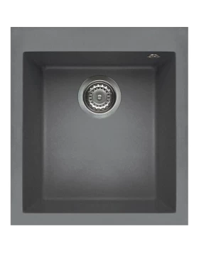 Νεροχύτες Γρανίτη Elleci σειρά Quadra 100 Titanium Granitek (41x50cm)