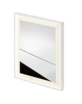 Καθρέπτης Ανοξείδωτος με Λευκό Ματ πλαίσιο Karag Led Light Frame (Σε 25 Διαστάσεις)